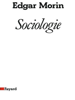 cover image of Sociologie